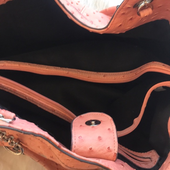 Pink Studded Chain Hoop Handle Purse - Picture 7 of 8